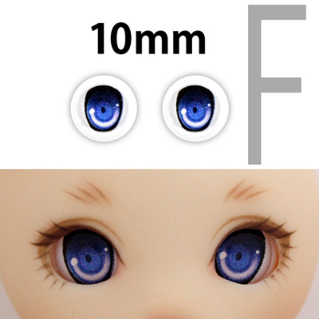 娃娃眼珠 Parabox 10mm Animation F Type Eyes - Blue