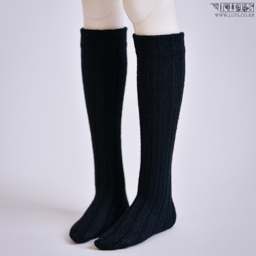 娃娃衣服 KDF Knitted stockings Black