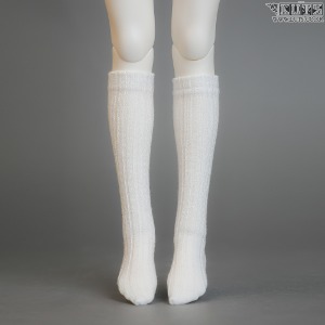 娃娃衣服 KDF Knitted stockings White