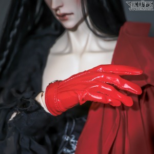 娃娃衣服 GSDF three-striped gloves Red